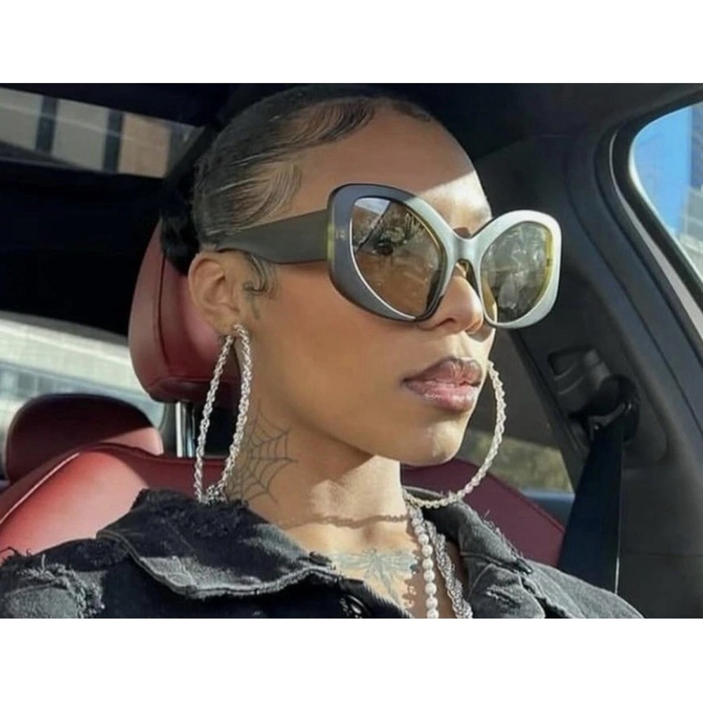 Stylish Oversized Sunglasses Fashion Oval Chunky Sunglasses Cat-Eye Rectangular